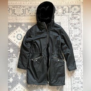 zara reversible parka